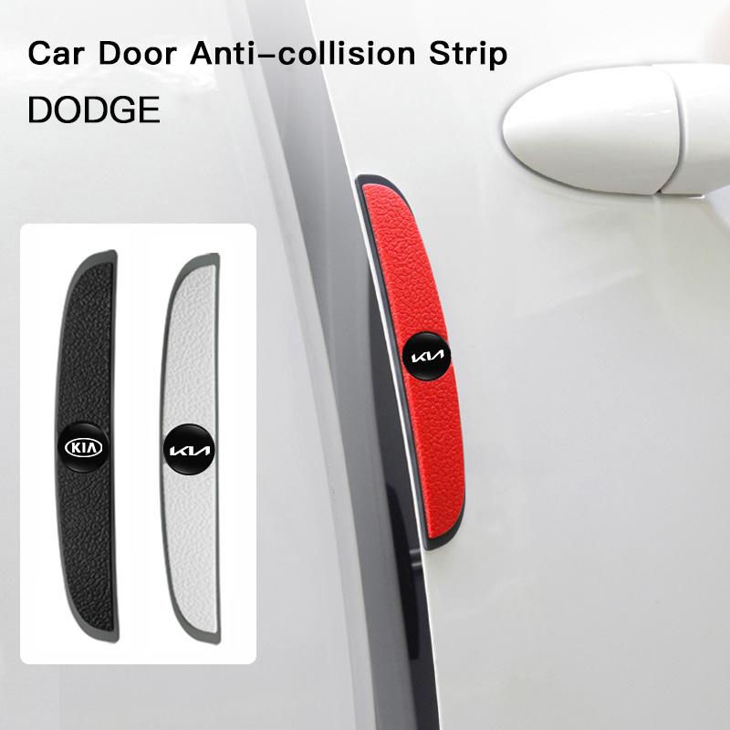 BGXIMK1 4Pcs Car Anti-collision Strip Silicone Protection Pad For KIA K3 Sportage Carnival K5 Seltos Pegas KX1 EV5 Sonet EV6 K4 EV3 Ceed
