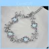 Moonstone Thorns Chain Necklace For Women With Geometric Design And Lockbone Style Perfect For Party Wear