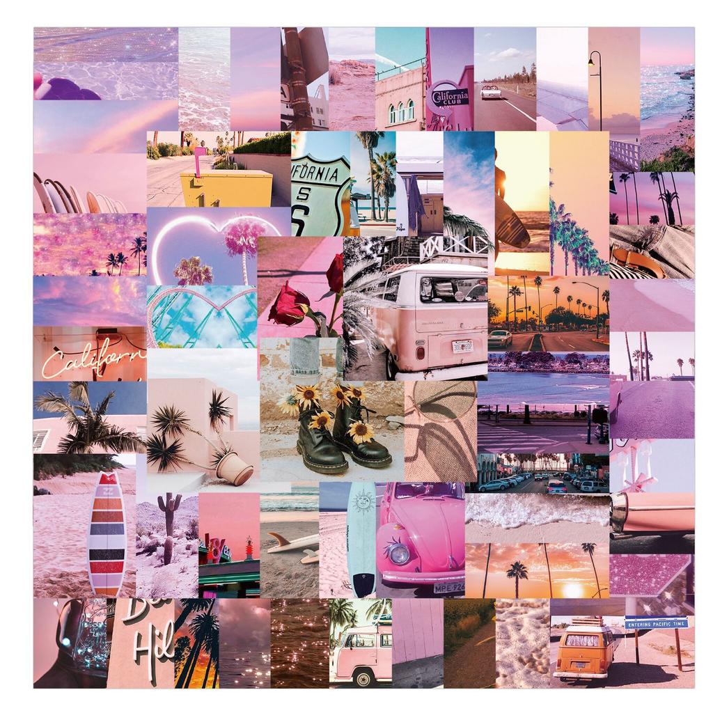 62 California Sunny Landscape Graffiti Stickers Decorative Ipad Suitcase Motorcycle Notebook Diy Waterproof Stickers