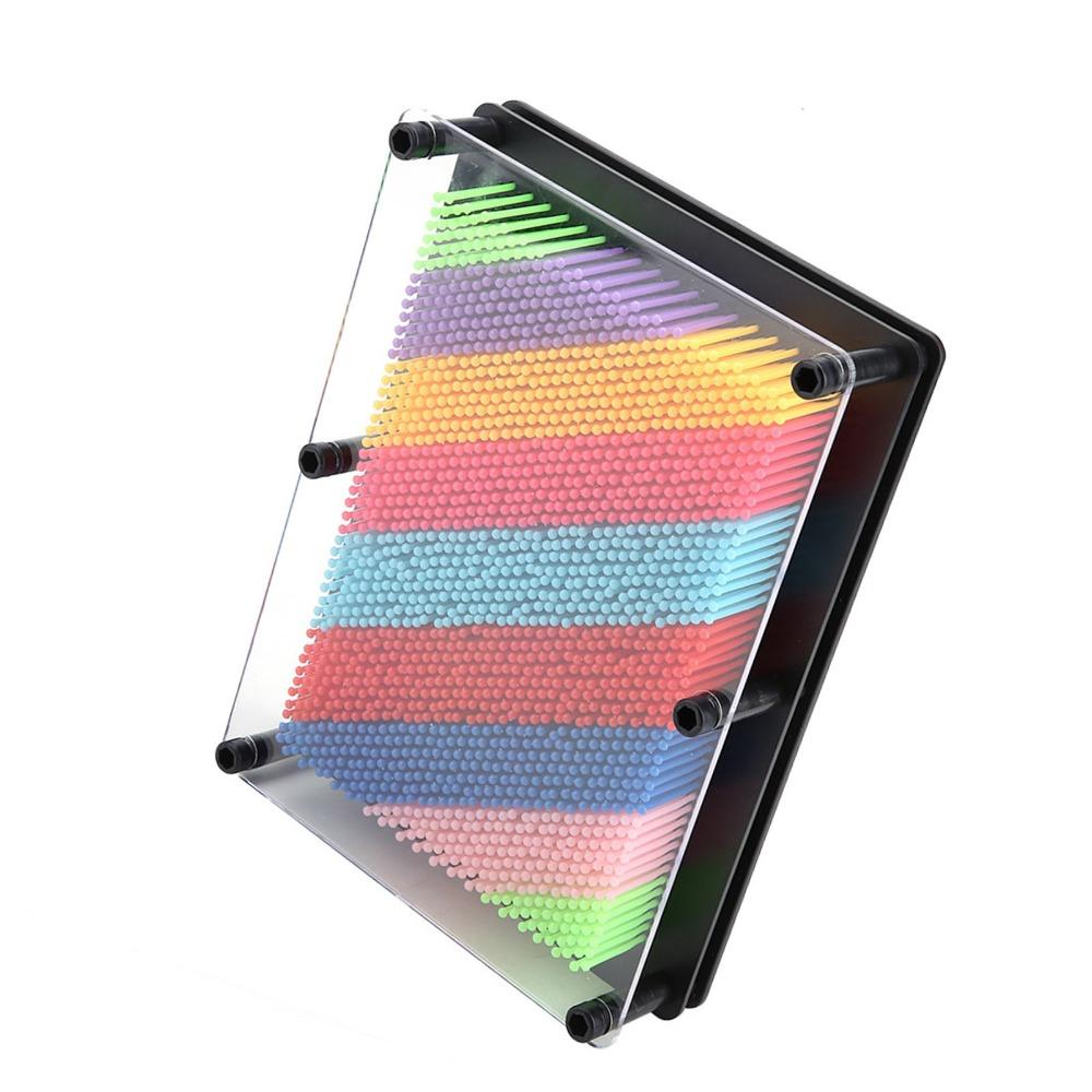 3D Effect Pin Art Toy Novel Design 3D Pin Sculpture Interactive Pin Art Board Stress Relief