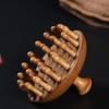 Wooden Scalp Massager Brush, Hair Growth Head Relaxation Massage Tool, Wet Dry Hair Scalp Care Scrubber Gua Sha Brush for Men Women
