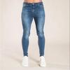 Man Pants Retro Washing Zipper Stretch Jeans Casual Slim Fit Trousers Male Plus Size Pencil Pants Denim Skinny Jeans for Men