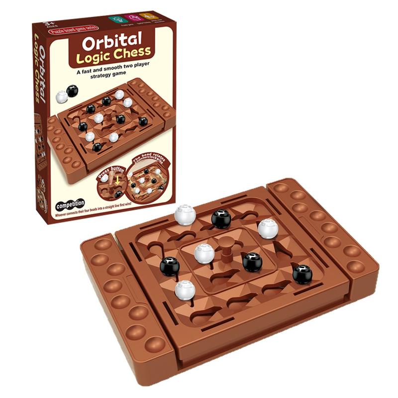 Interactive Touch Flip Black White Chess Parent Child Interactive Intelligent Tabletop Board Games Montessori Track Chess Games Premium Quality