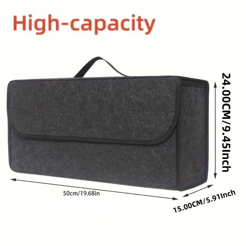 Multi Function Car Trunk Organizer Foldable Felt Storage Bag with Sorting Box Handheld Tools Kit for Car Accessories
