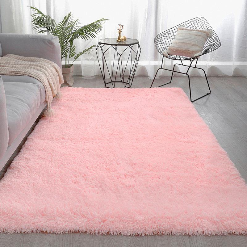 Weicher Teppich für Wohnzimmer Grüner Schlafzimmerteppich Langflor Rutschfest Babyteppich Balkondecke Gemütliche Nachttischteppiche Dekoration