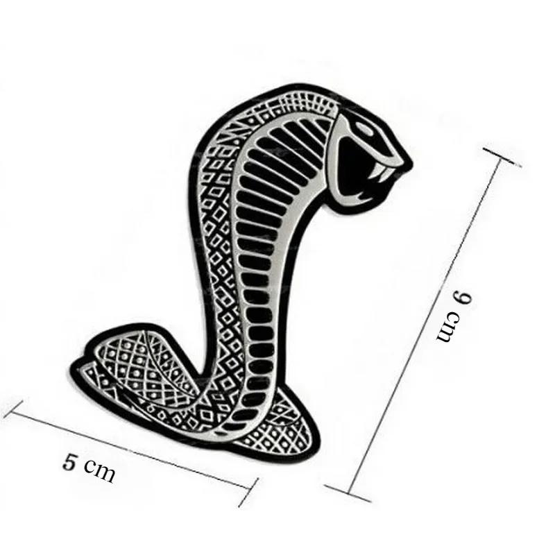 3D Car Stickers Cobra Car Stickers Metal Modification Stickers Personalized Body and Front Decorative Appearance