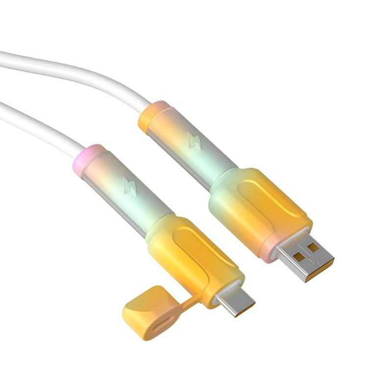 Flexible Phone Chargers Cord Savers Soft Silicone Data Line Protectors Prevents Fraying For Multiple Device Types