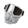 Anlorr Motorcycle Goggles Windproof Tactical Mask Dustproof Goggles With Face Protection Shield Mask