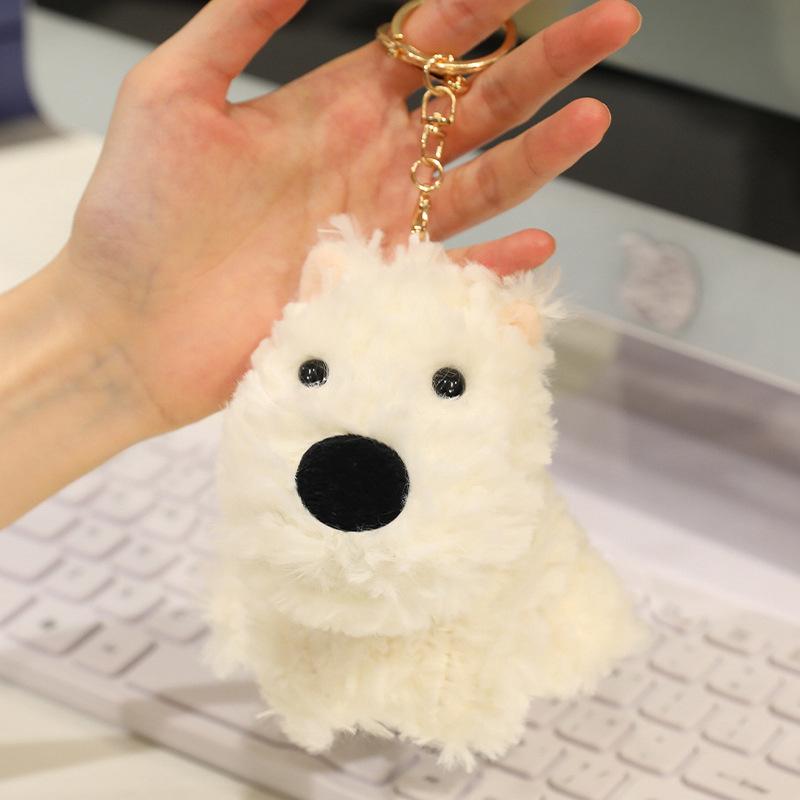 

Cute cute west highland dog pendant plush toy doll puppy dog doll children companionship soothing rag doll 10cm（0.07kg）