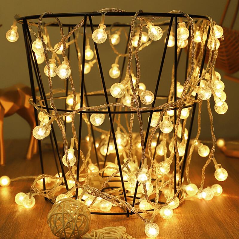 LED Crystal Ball String Lights