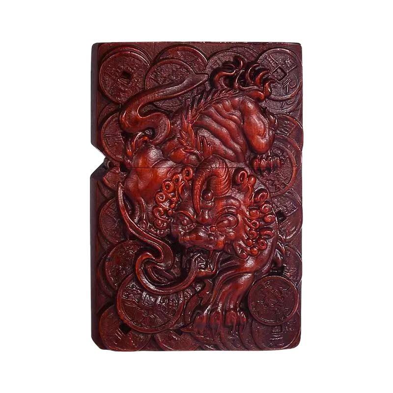 Retro Rosewood Double-Sided Windproof Wenwan Lighter