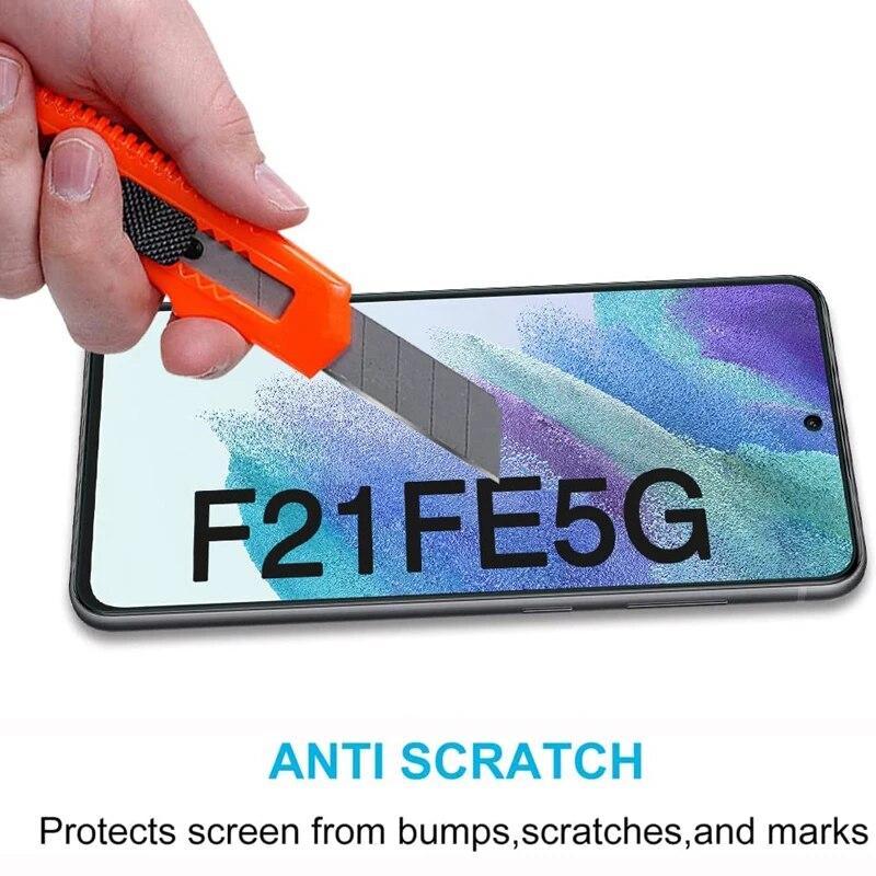 4 stk. Herdet glass for Samsung Galaxy S23 S20 FE S21FE 2.5D 9H Beskyttende skjermbeskytterfilm For Samsung Galaxy S21 FE Glass