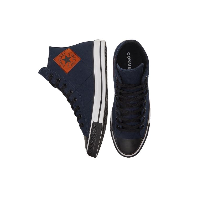 Converse Chuck Taylor All Star Comfortable Versatile Durable Lightweight Shock Absorbing High Top Canvas Shoes Unisex Sneakers Navy-Blue 169600C