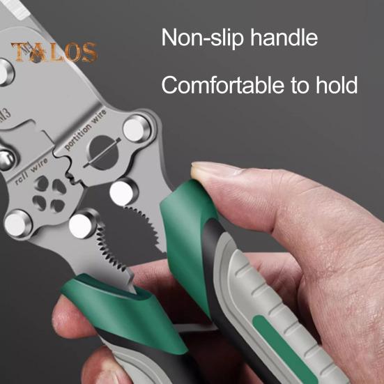 18-in-1 Foldable Wire Stripper Ergonomic Handle Easy To Use Portable Multifunctional Wire Stripper Crimper Cable Cutter Pliers