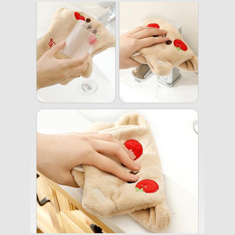 Küchenhandtücher, Cartoon Bär Handtücher für Bad und Küche Weiches Abwischhandtuch Saugfähige Handtücher zum schnellen Trocknen