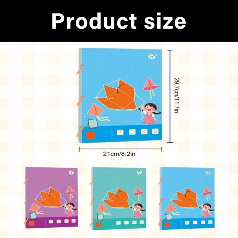 Educational Geometry Workbook Hands on Geometric Shape Activity Book With Folding Geometric Model For Kid Preschooler