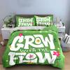 Grow with the Flow Design Bedding Duvet Cover Set Duvet Cover Pillowcases  (1*Duvet Cover 2*Pillowcases, Without Duvet Insert)