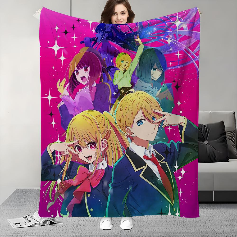 ANIME O-Oshi CUTE N-No k-Ko 3 Blanket Design Lightweight For Dorms, Naps, Living Room, Office,Sofa,All-Season