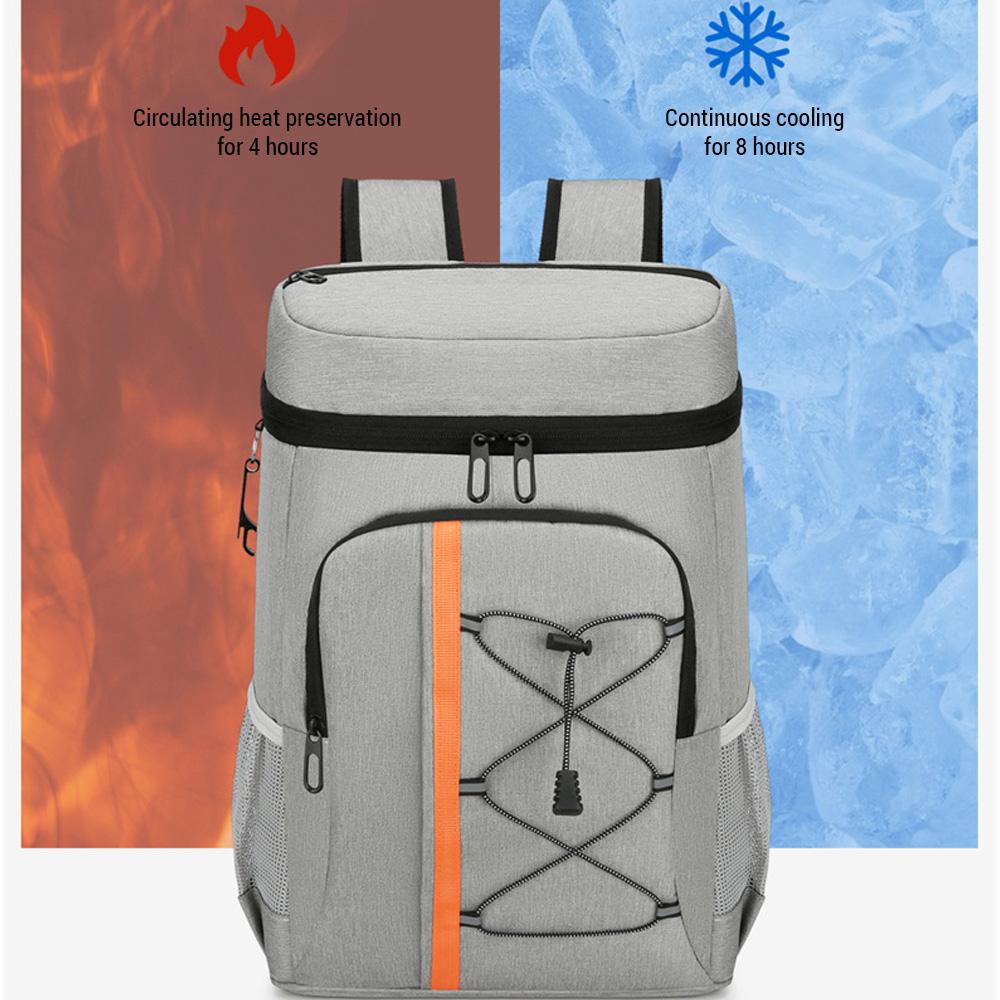 Isolierter Kühlrucksack Aluminiumfolie Thermorucksack Picknick Kühltasche für Outdoor Picknicktaschen Campingzubehör Neu