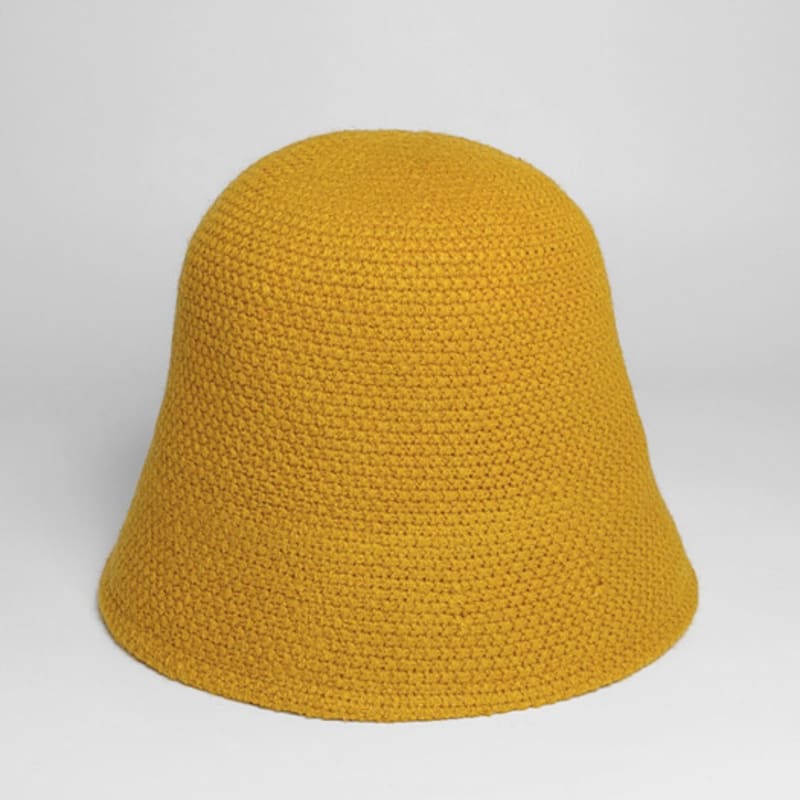 

LALA Wool Handcrafted Knit Hat - Mustard ONE