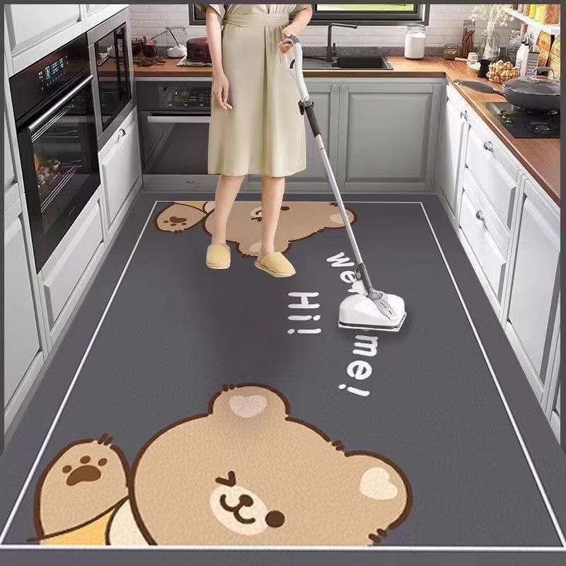 Diatom Mud Floor Mat Simple Household Kitchen Floor Mat Water-absorbing Quick-drying Foot Mat Non-slip and Wear-resistant Restaurant Floor Mat Can Be