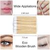 50/100/300/500 uds. Cepillos para Cejas Pestañas Rastrillos para Pestañas Aplicadores de Varitas de Máscara para Extensión de Pestañas Herramienta de Maquillaje LAUKISS