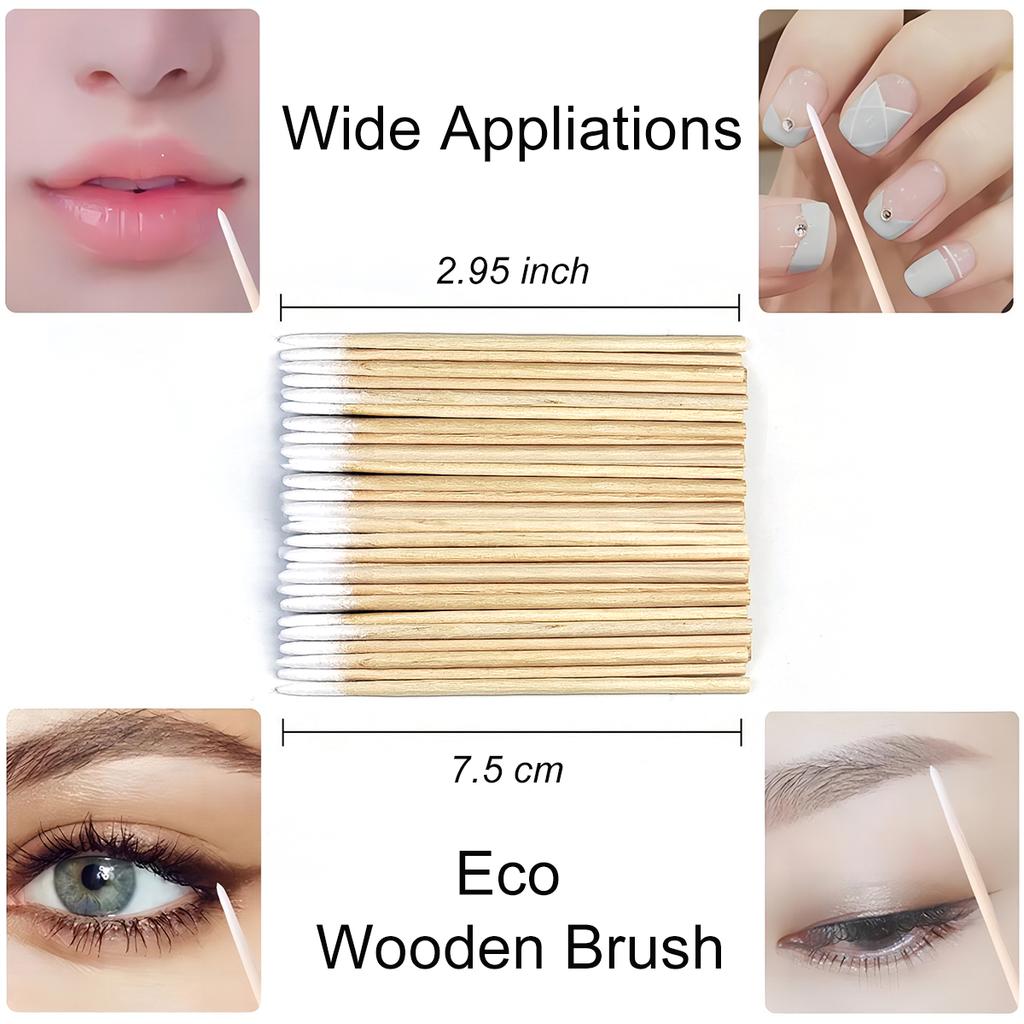 50/100/300/500 uds. Cepillos para Cejas Pestañas Rastrillos para Pestañas Aplicadores de Varitas de Máscara para Extensión de Pestañas Herramienta de Maquillaje LAUKISS