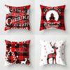 Popular Christmas Pillowcases for Holidays Santa Claus Linen Home Decoration Pillowcases