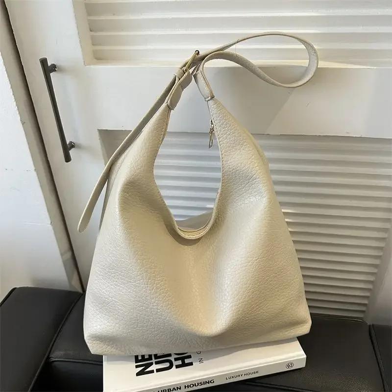 Fashion Leather Tote Bag for Women  Trend Female Simple Large High Capacity Shoulder Bag Women Handbags Messenger Bags