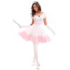Halloween Princess Dress Adult Masquerade Cosplay Costume Pink Tutu Party Ball Gown Roleplay Outfit