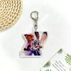 Zootopia Madness Judith Nick Acrylic Keychain Couple Backpack Cute Cartoon Gift Y2k Fashion Toys Anime Cartoon Frind