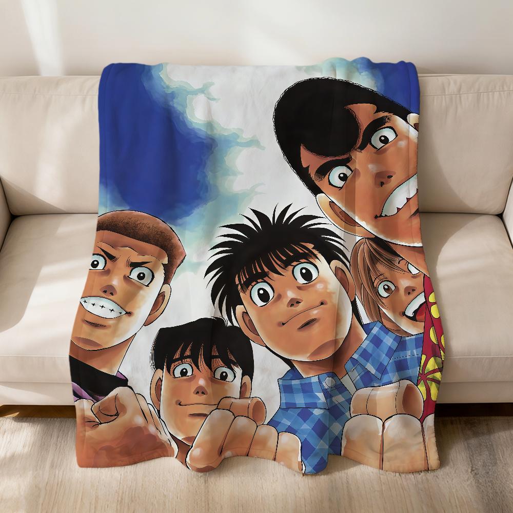 

anime f-Fighting s-Spirit h-Hajime no Ippo soft warm plush blanket for sofa living room pet hogar bedroom gift home Car portable 75x90cm