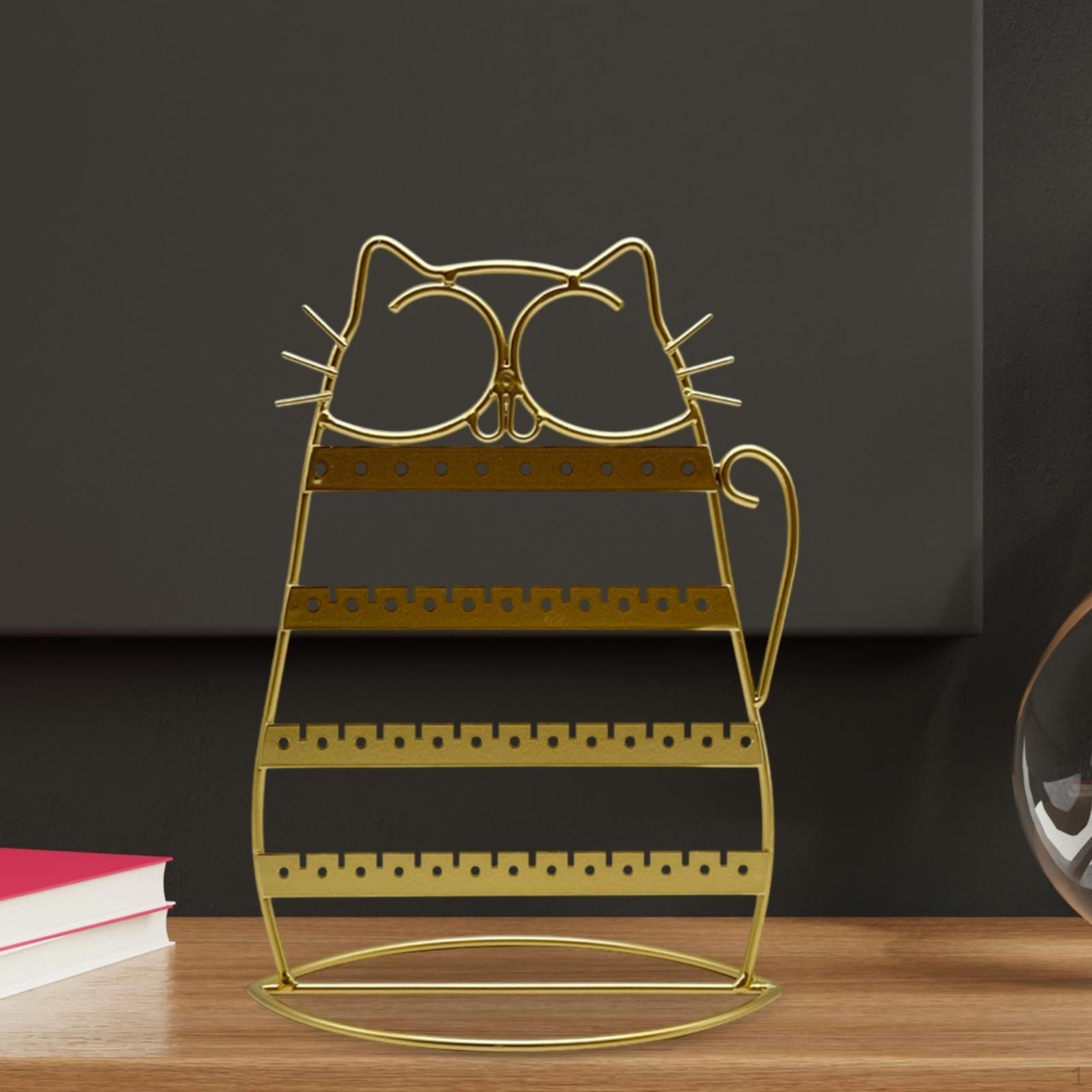 

Подставка для ювелирных изделий, вешалка для сережек, органайзер для стильного настольного стеллажа для хранения 18cmx25cm