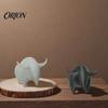 Escultura Decorativa para el Hogar Figura de Toro Impresa en 3D, Mini Estatua de Animal, Figuras Coleccionables Adorno de Escritorio para Estante, Hogar, Oficina, Escritorio