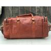 Cow Leather Travel Luggage Duffel Shoulder Weekender Bag For Both Men Women