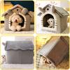 Lit pliable lavable pour animaux de compagnie, adapté aux chats et aux chiens, matelas amovible, lit d'intérieur pour animaux de compagnie, base antidérapante, tapis de couchage doux.