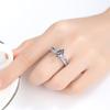 Colorful Marquise Zircon Ring: Women's Simple Fashion Versatile Jewelry