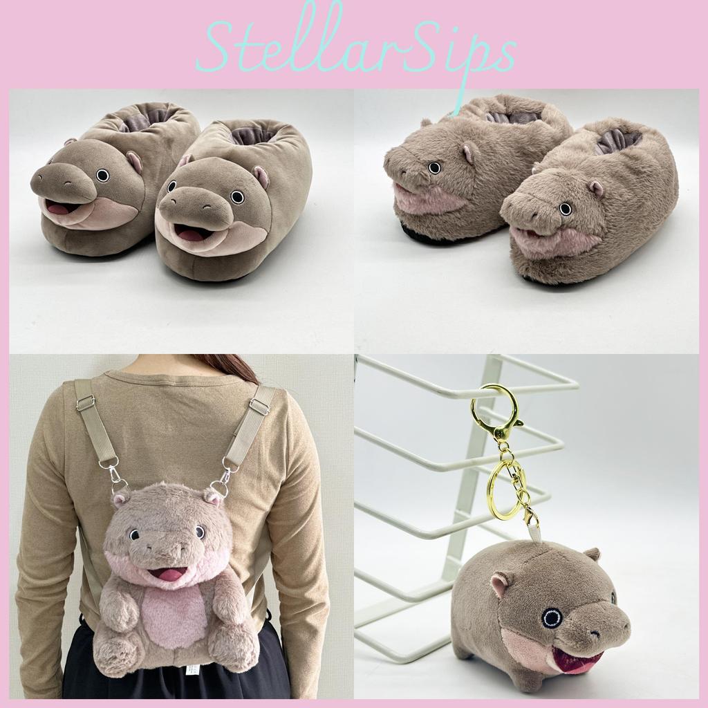 Plush Deng Moo Backpack Stylish Simple Warm Slippers Cartoon Pendant Cartoon