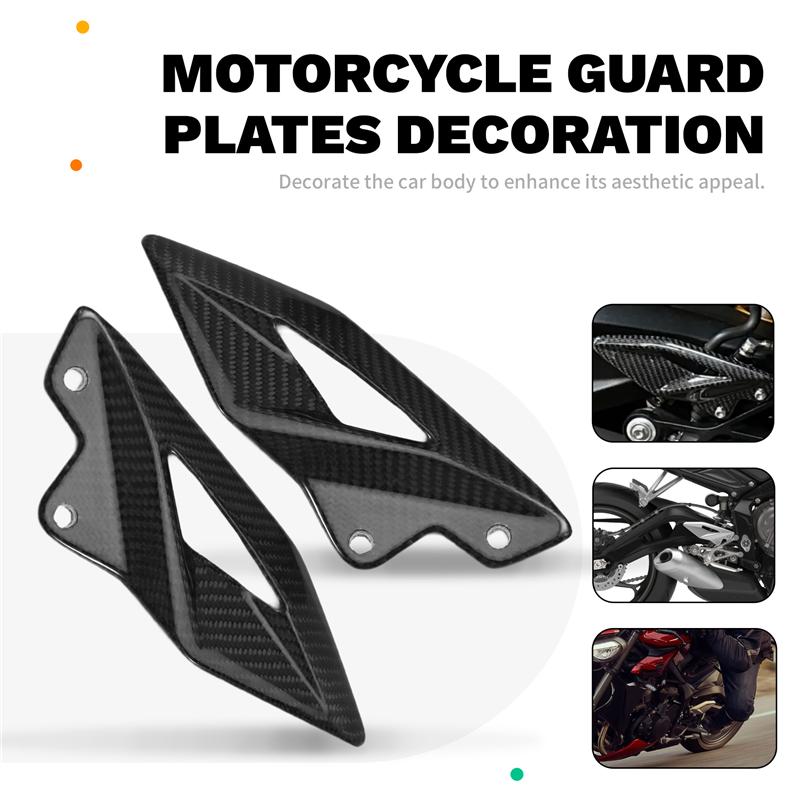 ABLZ-Foot Pedal Heel Guard Plates Decoration Motorcycle Guard Plates Decoration Guard Plates Decoration For Triumph