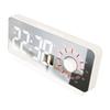 Digital Alarm Clock Dual Display 2 Adjustable Brightness Green Number 12H 24H LED Electronic Clock w