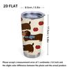 591ml Car Tumbler Dachshund Apple Element Straw Cup portable tumbler 20oz tumbler tumbler with lid insulated travel cup