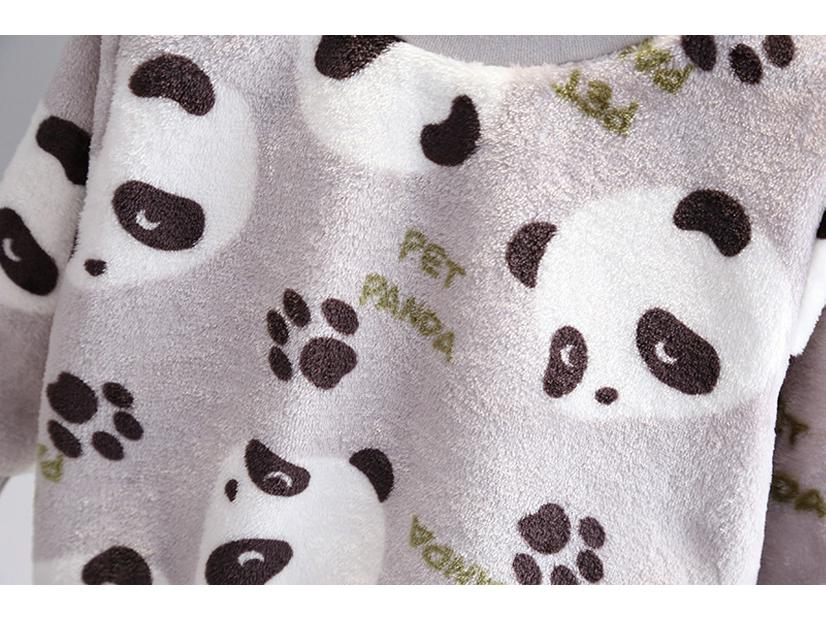 Girls' Flannel Pajama Set: Autumn/Winter Thickened Two-Piece Homewear for Babies and Kids