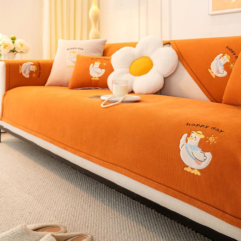 

Подушка для дивана 2025 новая универсальная четырехсезонная фиксированная нескользящая прямая подушка для сиденья чехол-накидка на кожаный диван продвинутый 90*180cm