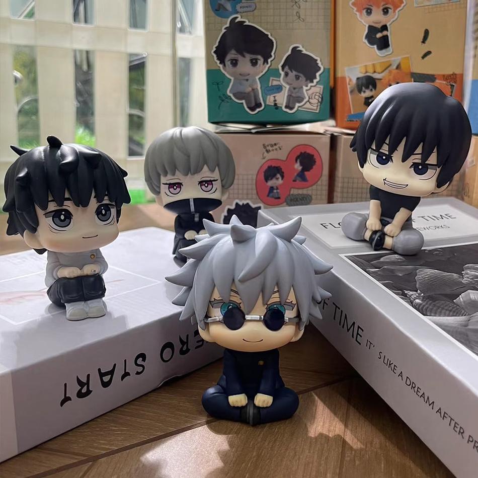 Q Version Jujutsu Kaisen Figures Cute Yuji Itadori Gojo Satoru Pvc Action Figures Anime Figure Model Toys Collection Doll Gift