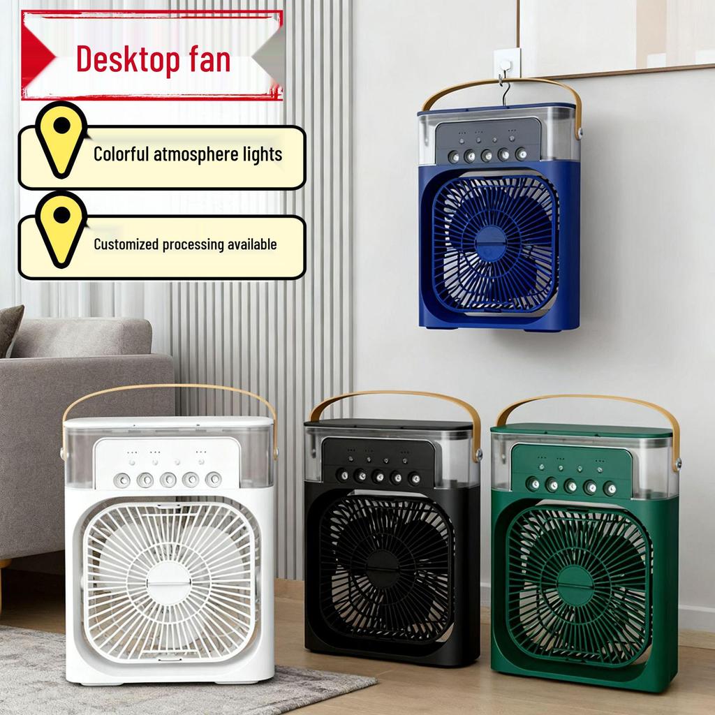 Tragbarer USB-wiederaufladbarer Kühlventilator mit Sprühfunktion für Büro & Wohnheim