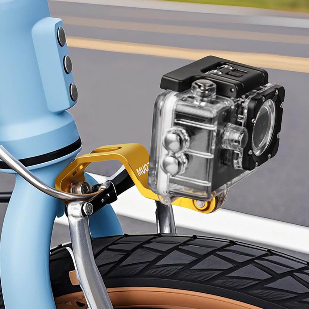 Bicycle Front Fork Light Holder Aluminum Alloy Bike Light Bracket for Sport Camera Flashlight Lamp Holder Bicycle Accessories