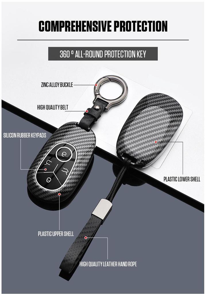Compatible with 2025/2026 Geely Xingyuan & GEOME Xingyuan UP Key Case and Shell Buckle (Men's).