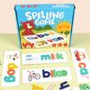 Montessori Alphabet Spelling Word Wooden Toys Kids Educational Teaching English Alphabet Cards Puzzle Game Learning Toys