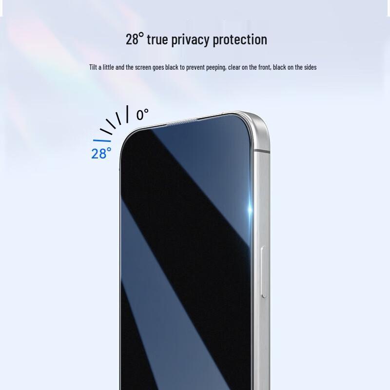 iPhone 15 Frosted Privacy Tempered Glass Screen Protector