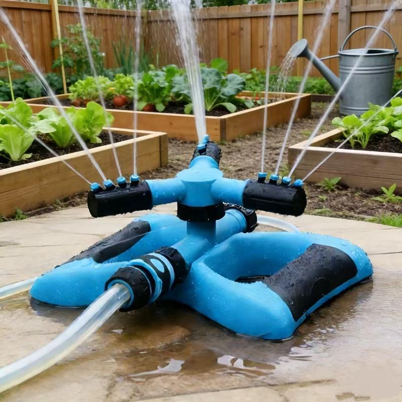 Aspersor Giratorio Automático Multifuncional Con Conector de Grifo Estándar Para Céspedes Flores Verduras Accesorios de Jardinería